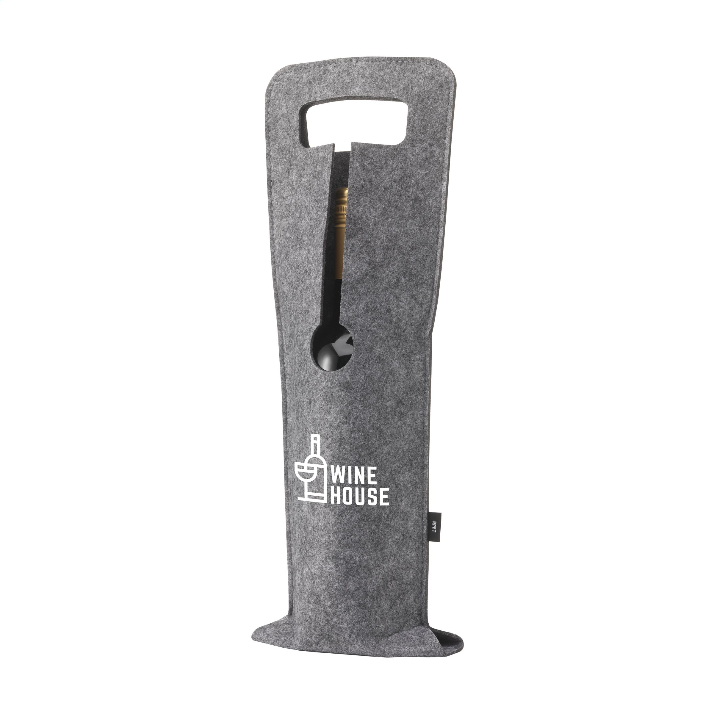 1354 Stilingas RPET vyno butelio laikiklis