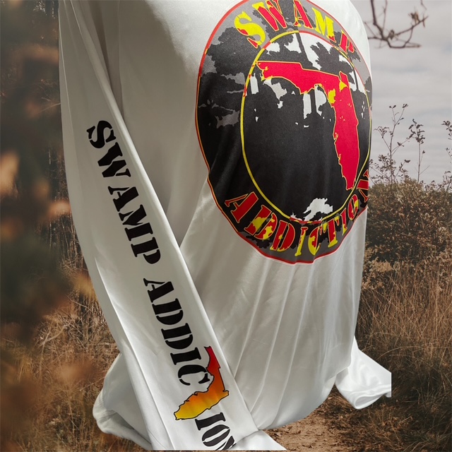 white hoodie orange seal