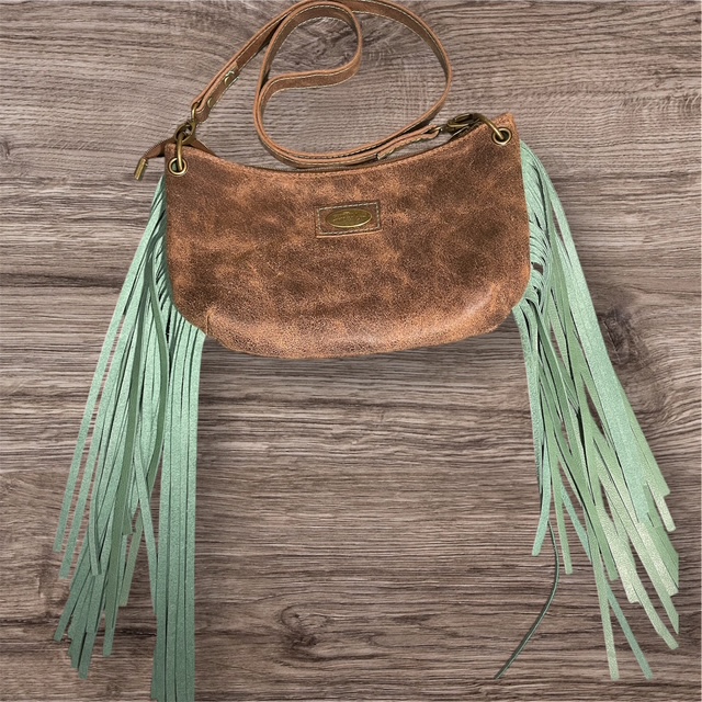 Small Embossed Floral Alligator Crossbody Bag