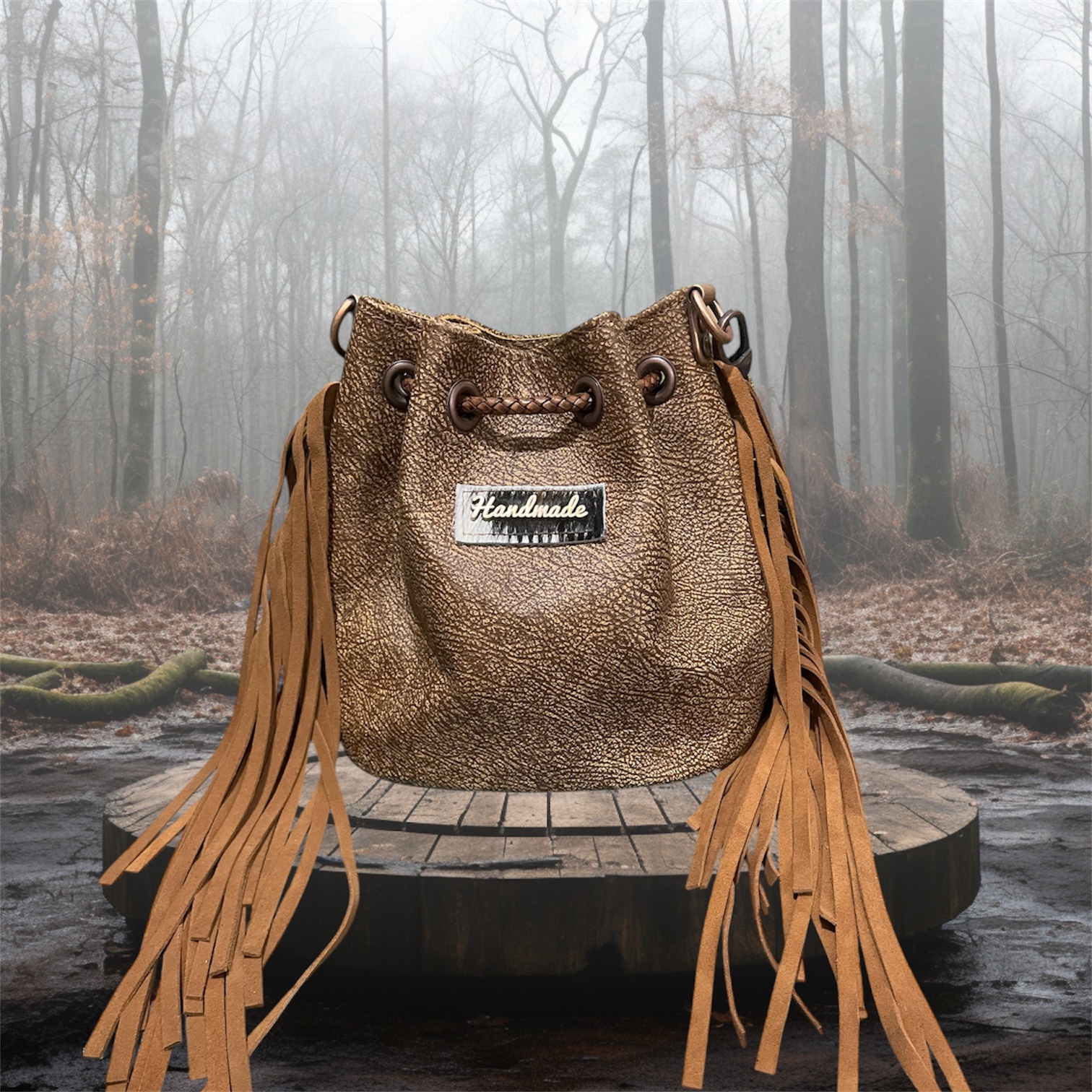 Cowhide Bucket Bag