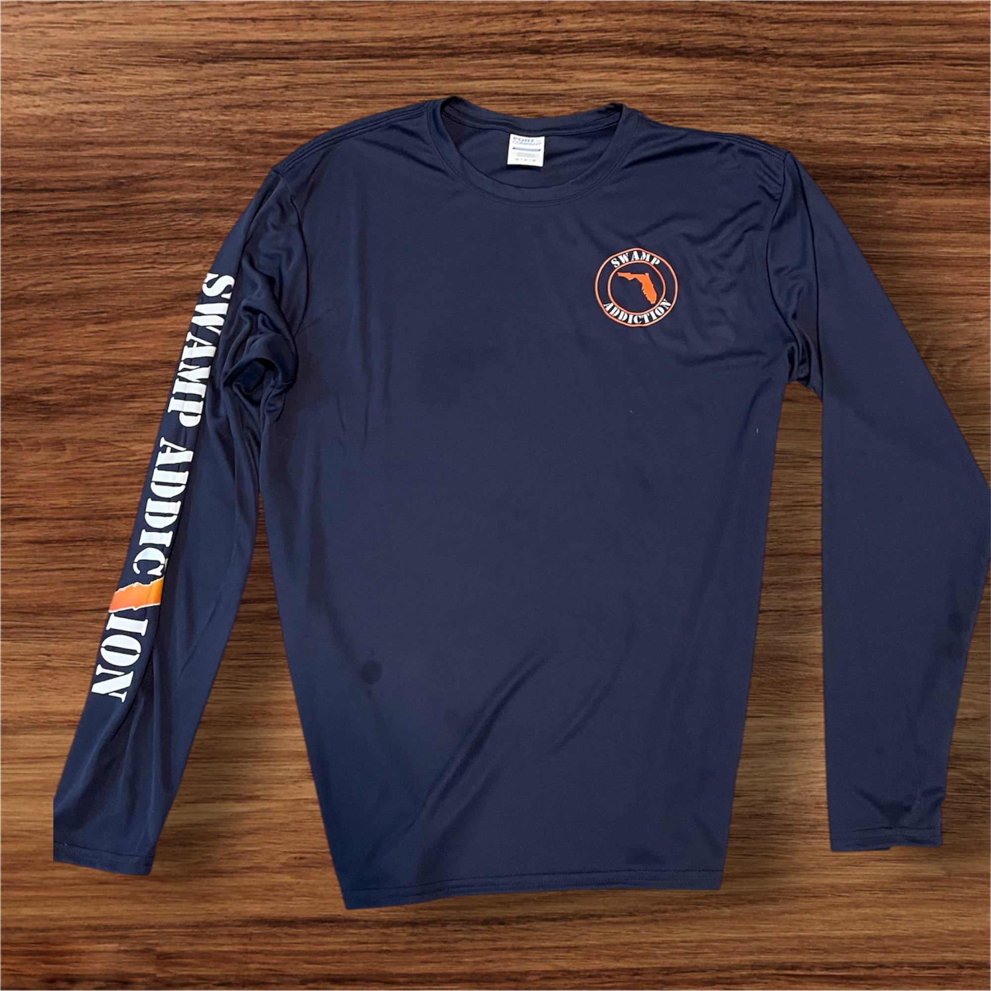 Swamp Addiction Long Sleeve Shirt blue Everglades edition