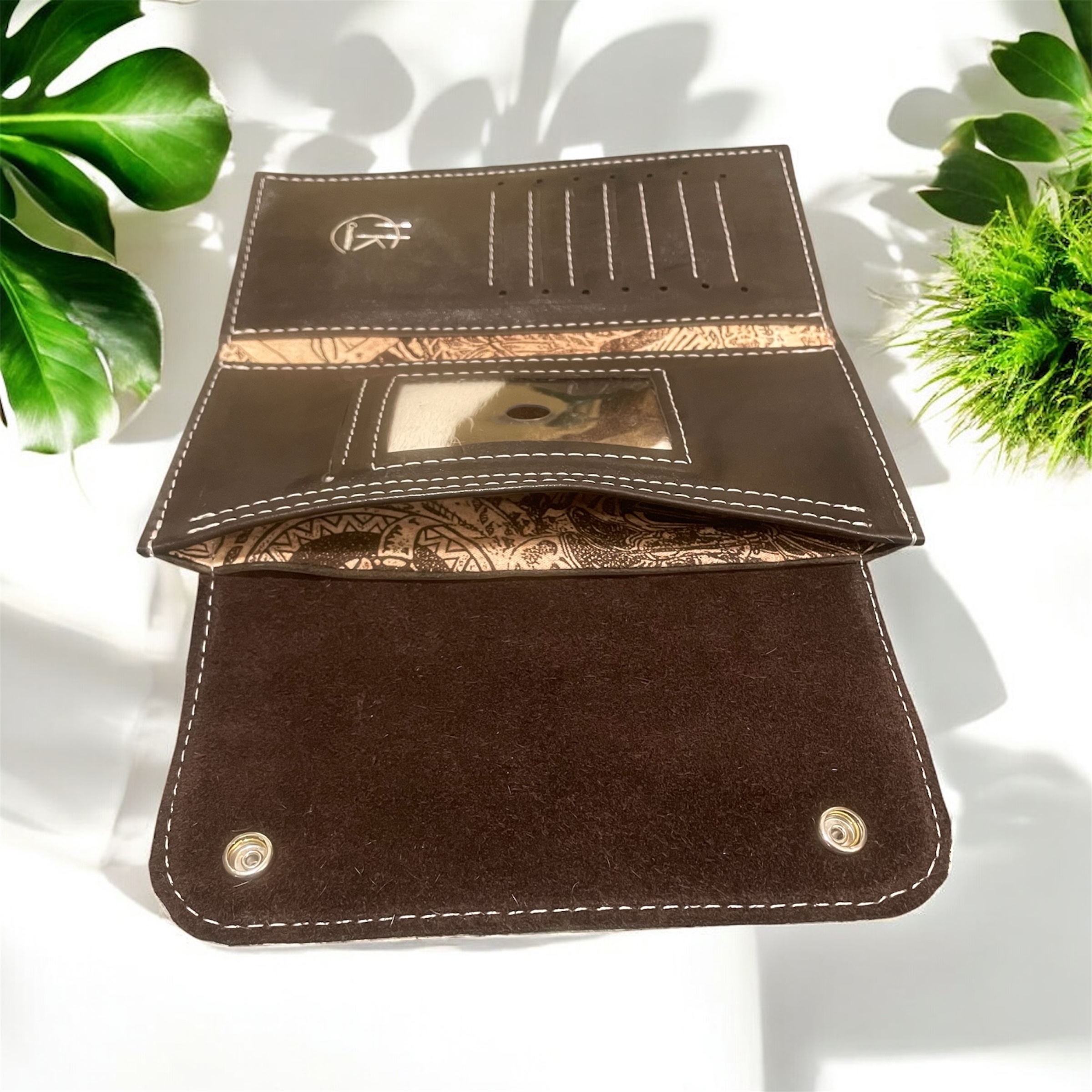 Calf Hair on Hide Leather Wallet