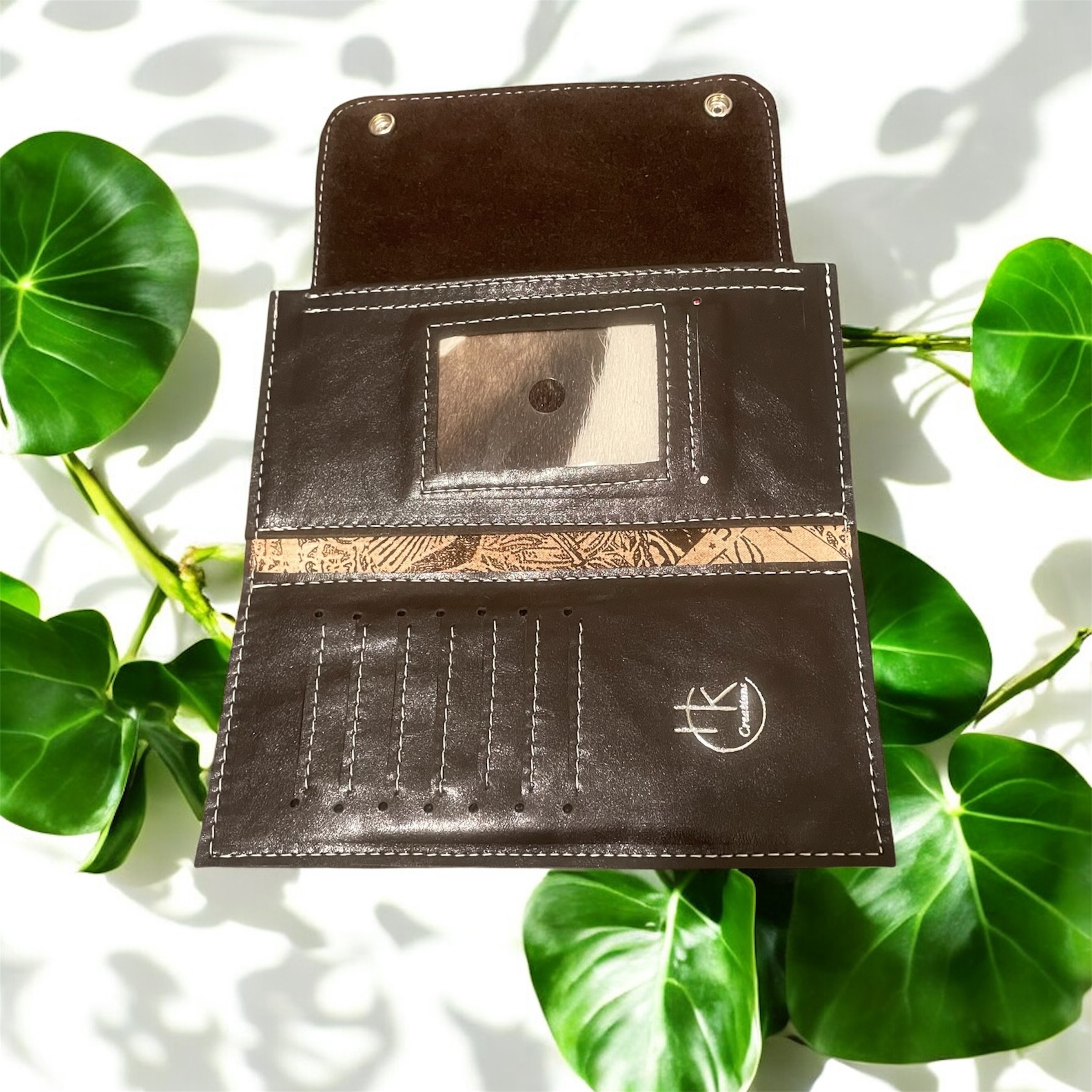 Calf Hair on Hide Leather Wallet
