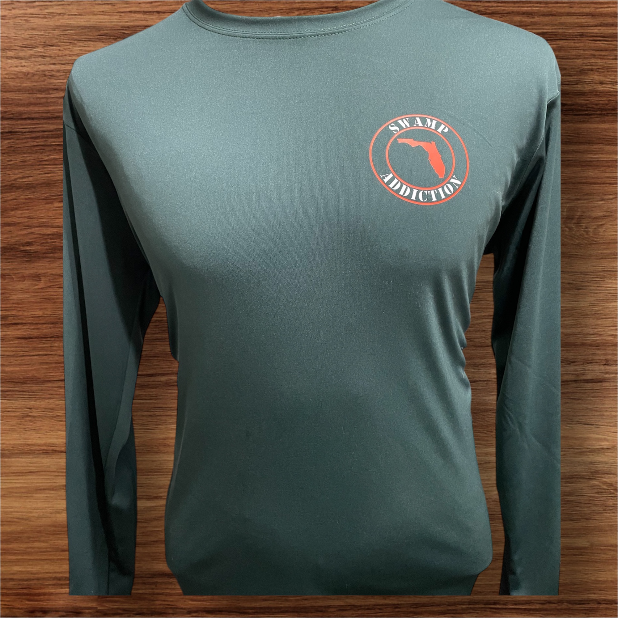 Swamp Addiction Long Sleeve Shirt in green Everglades edition
