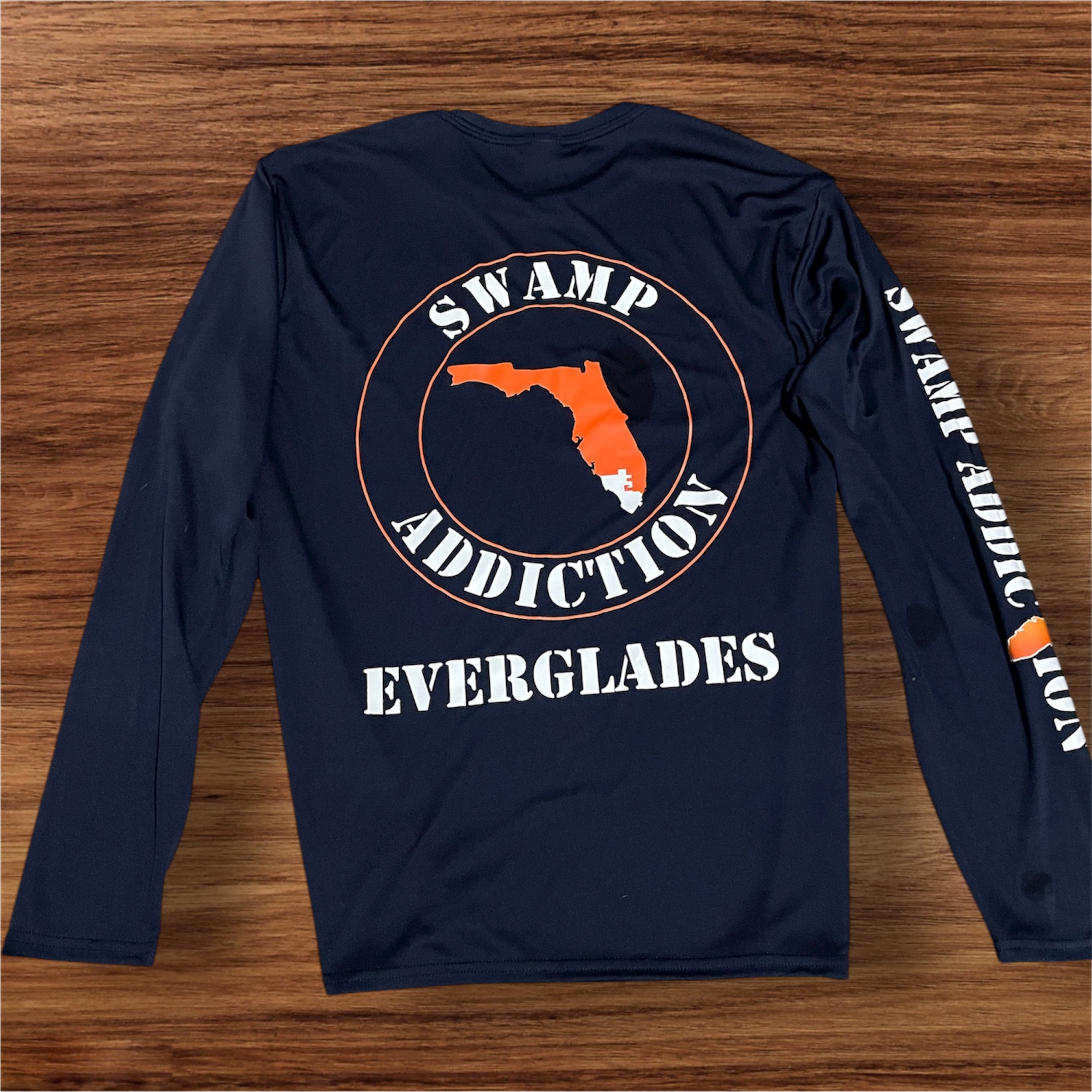 Swamp Addiction Long Sleeve Shirt blue Everglades edition