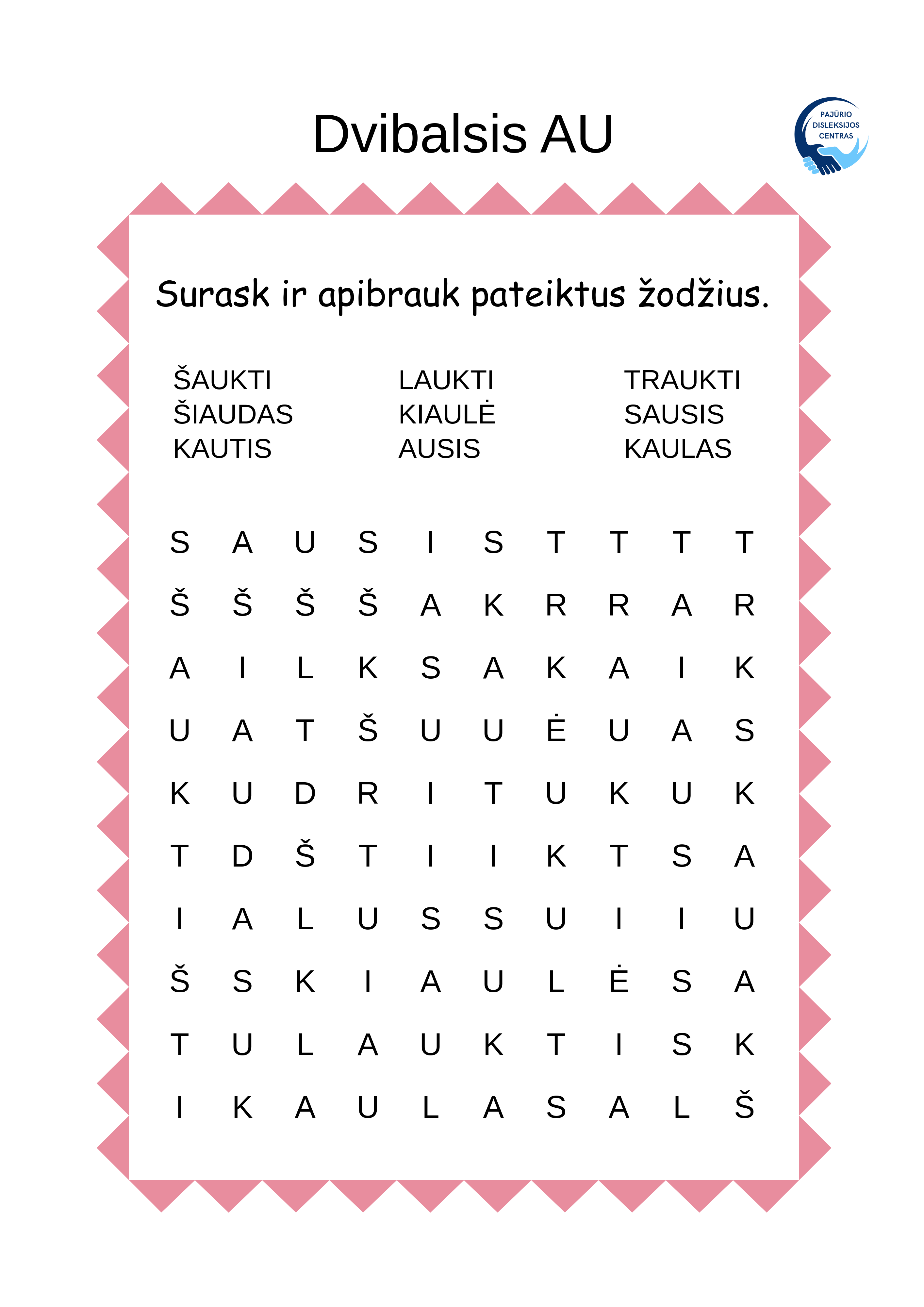 Disgrafijos įveikos pratimai PDF
