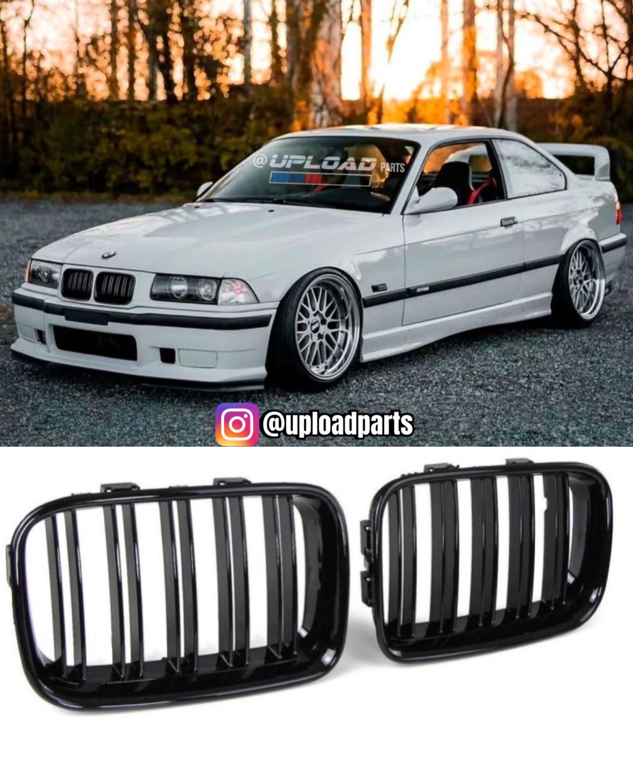 GRELHAS DUPLAS BMW SÉRIE 3 - E36 PRE LCI LOOK M PERFORMANCE