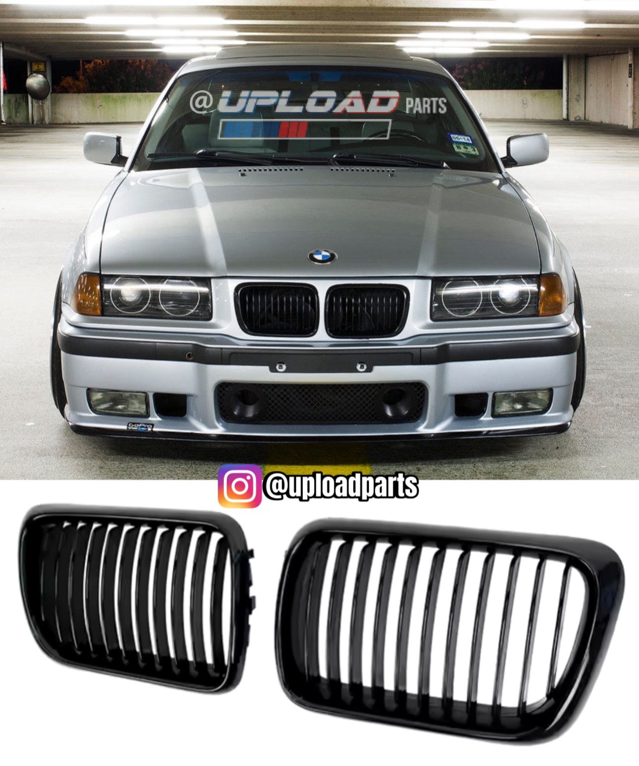 GRELHAS DUPLAS BMW SÉRIE 3 - E36 LCI LOOK M PERFORMANCE