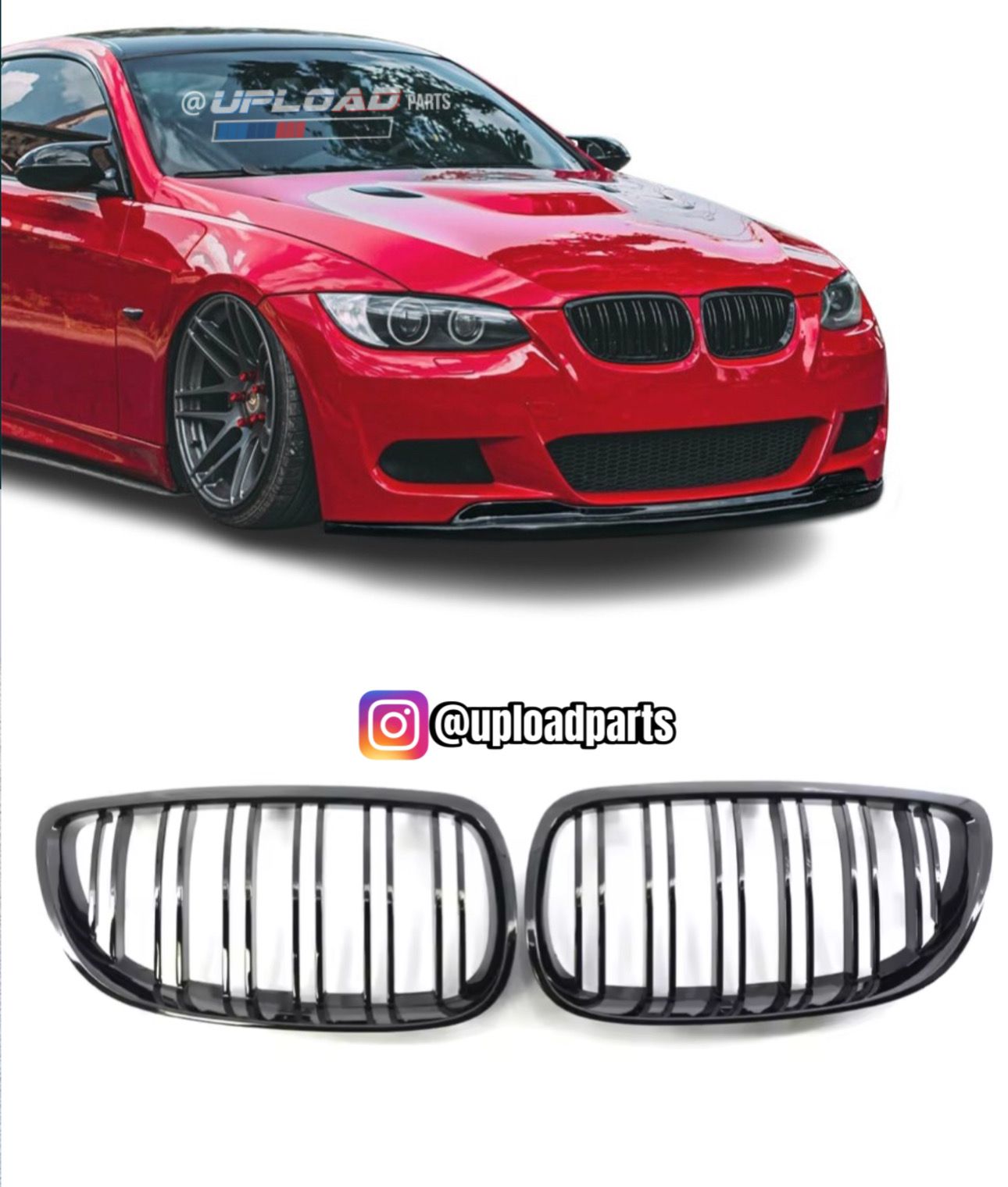 GRELHAS DUPLAS BMW SÉRIE 3 - E92 E93 PRE LCI LOOK M PERFORMANCE