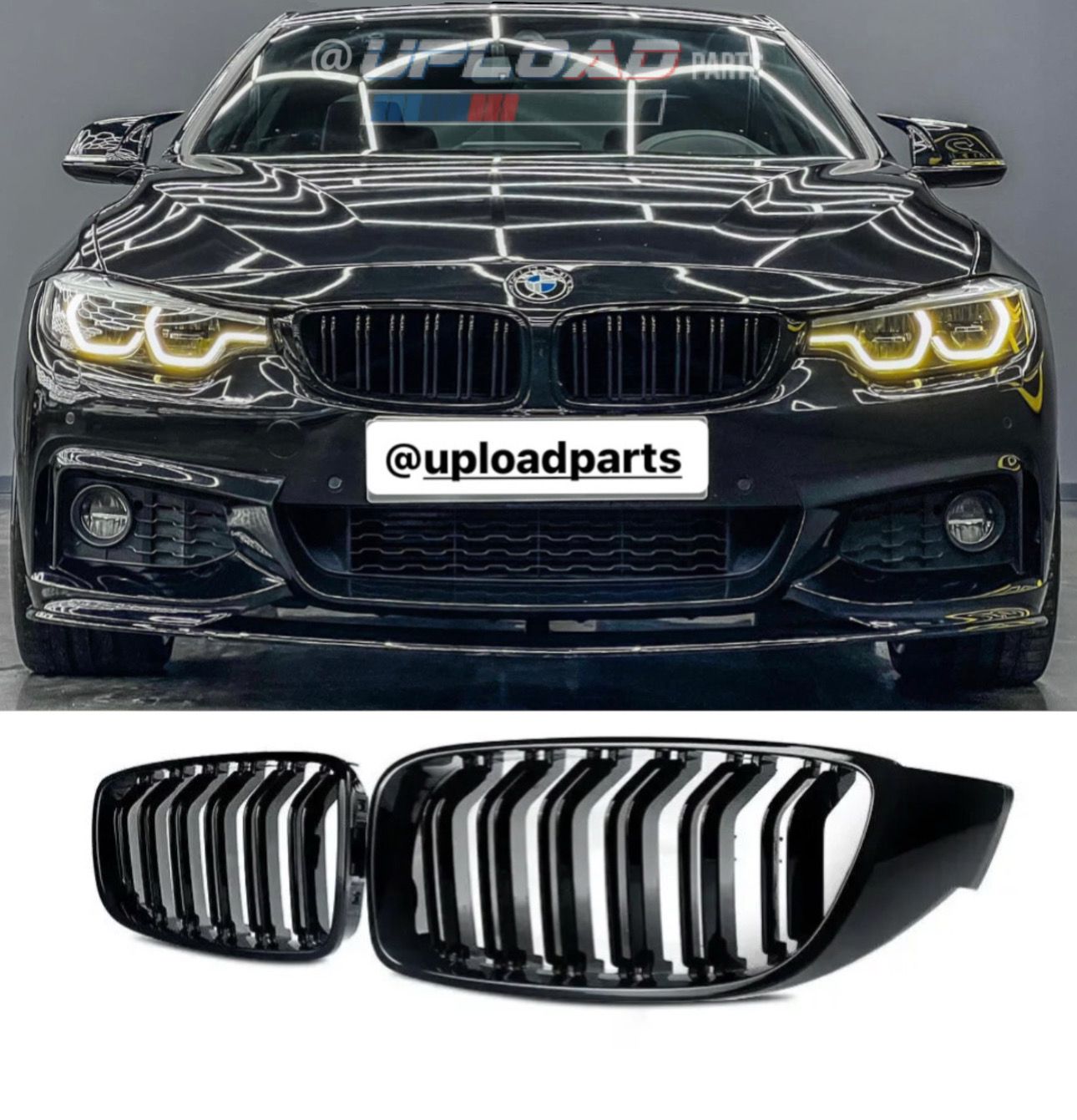 GRELHAS DUPLAS BMW SÉRIE 4 - F32 F33 F36 LOOK M4