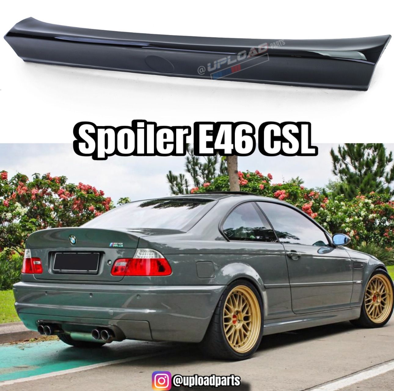 SPOILER BMW SÉRIE 3- E46 LOOK CSL