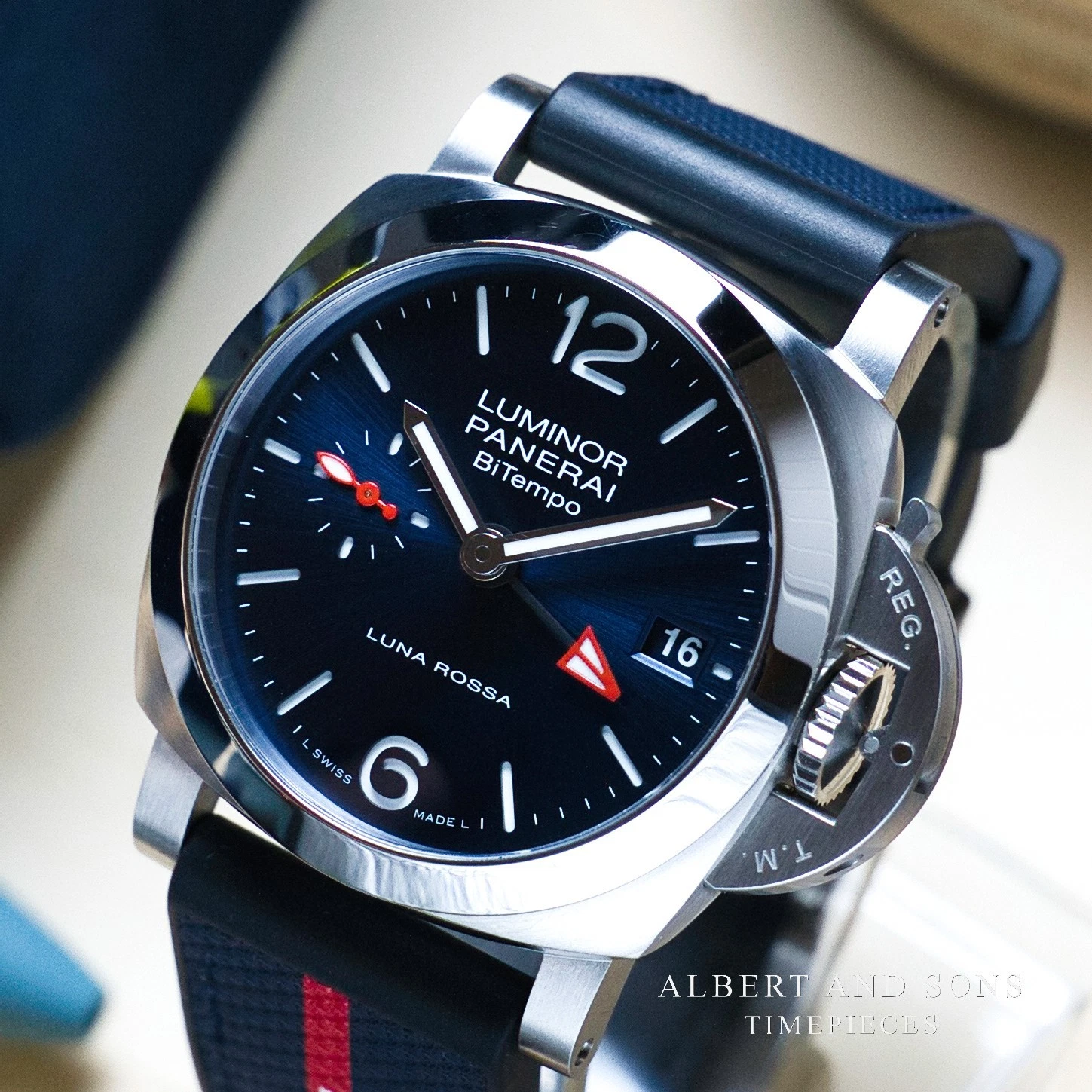 Panerai Luminor Due Blue Men's Watch - PAM01404