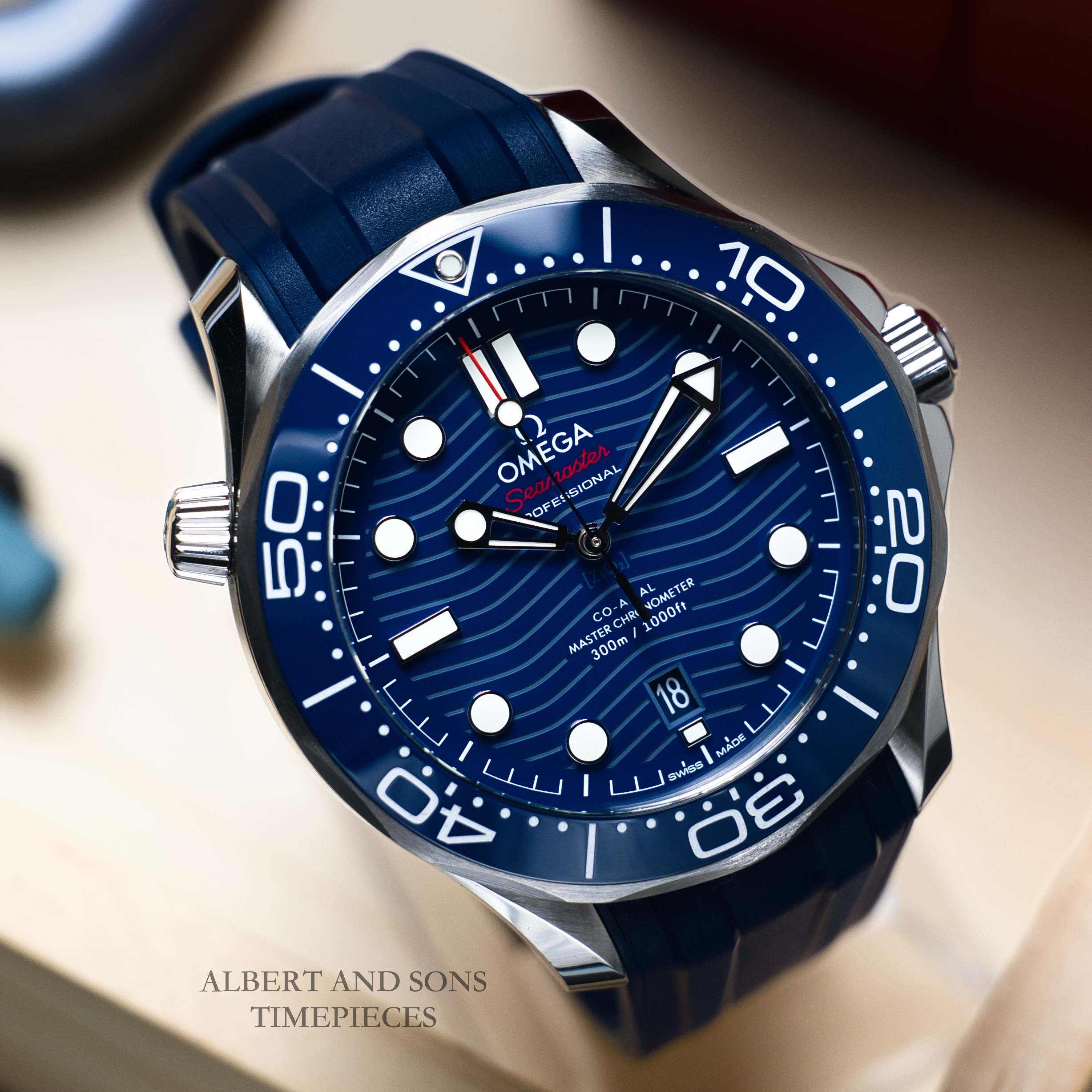 OMEGA Seamaster Diver 300M Blue Dial 42mm 210.32.42.20.03.001 Complete Set