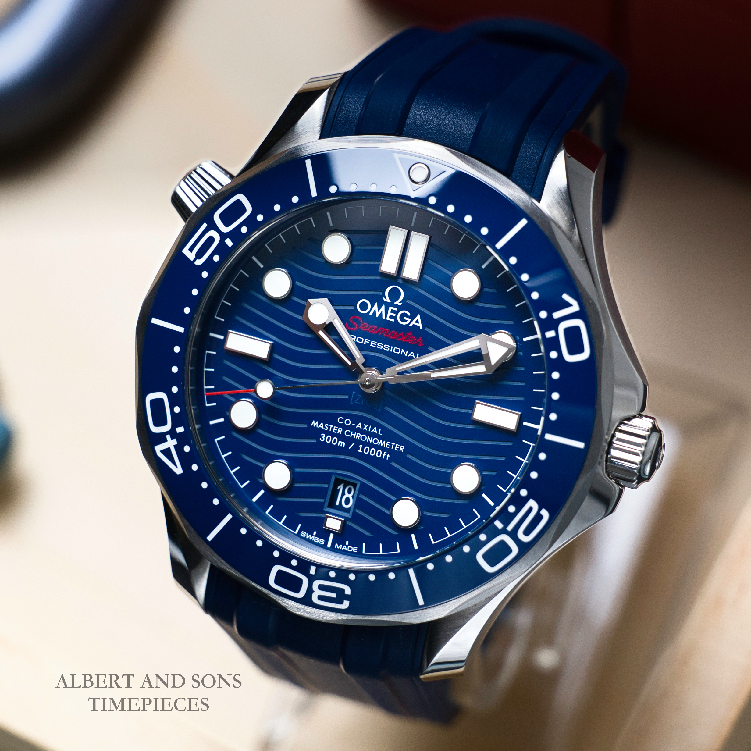 OMEGA Seamaster Diver 300M Blue Dial 42mm 210.32.42.20.03.001 Complete Set