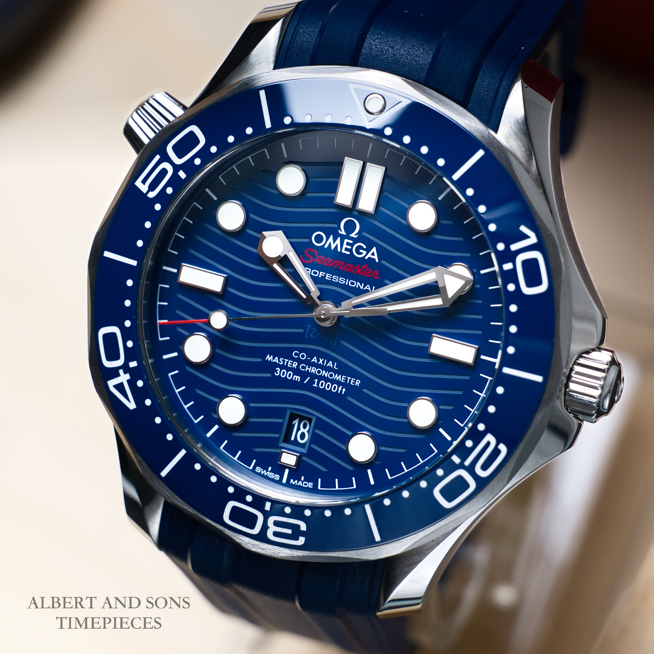 OMEGA Seamaster Diver 300M Blue Dial 42mm 210.32.42.20.03.001 Complete Set