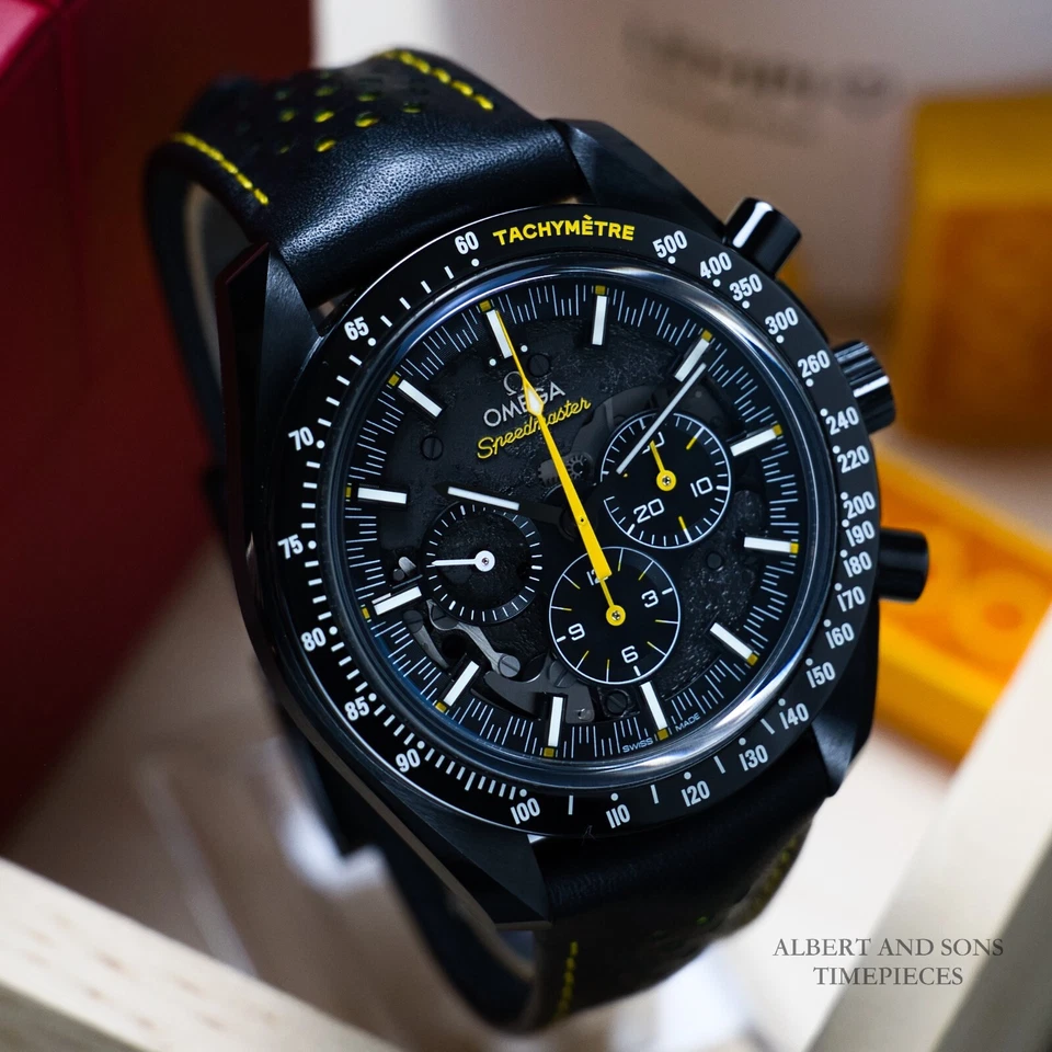 2O24 Omega Speedmaster Dark Side Of The Moon Apollo 8 Black Ceramic Watch