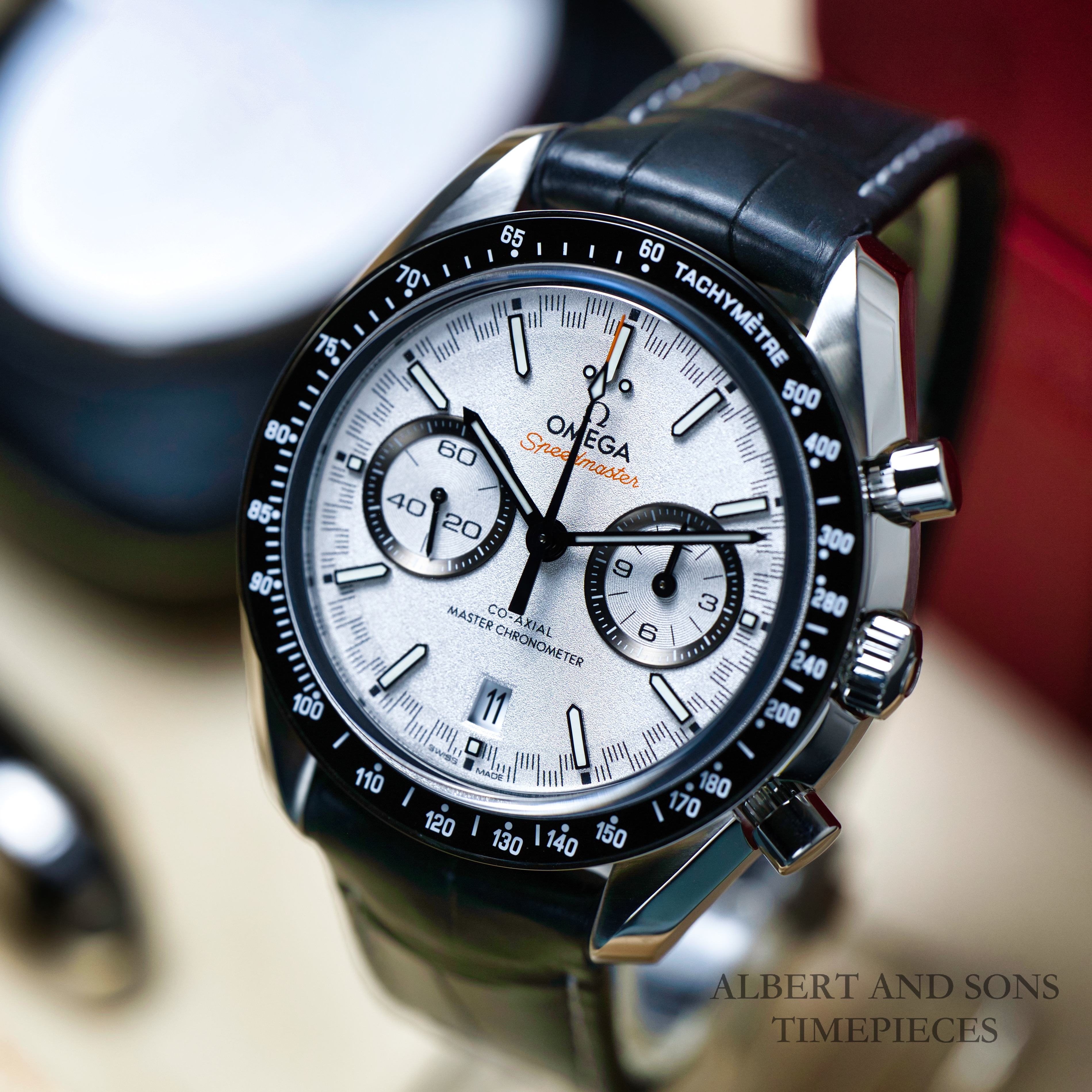 OMEGA Speedmaster Racing on Leather Strap Mint LNIB Complete with Box&Papers