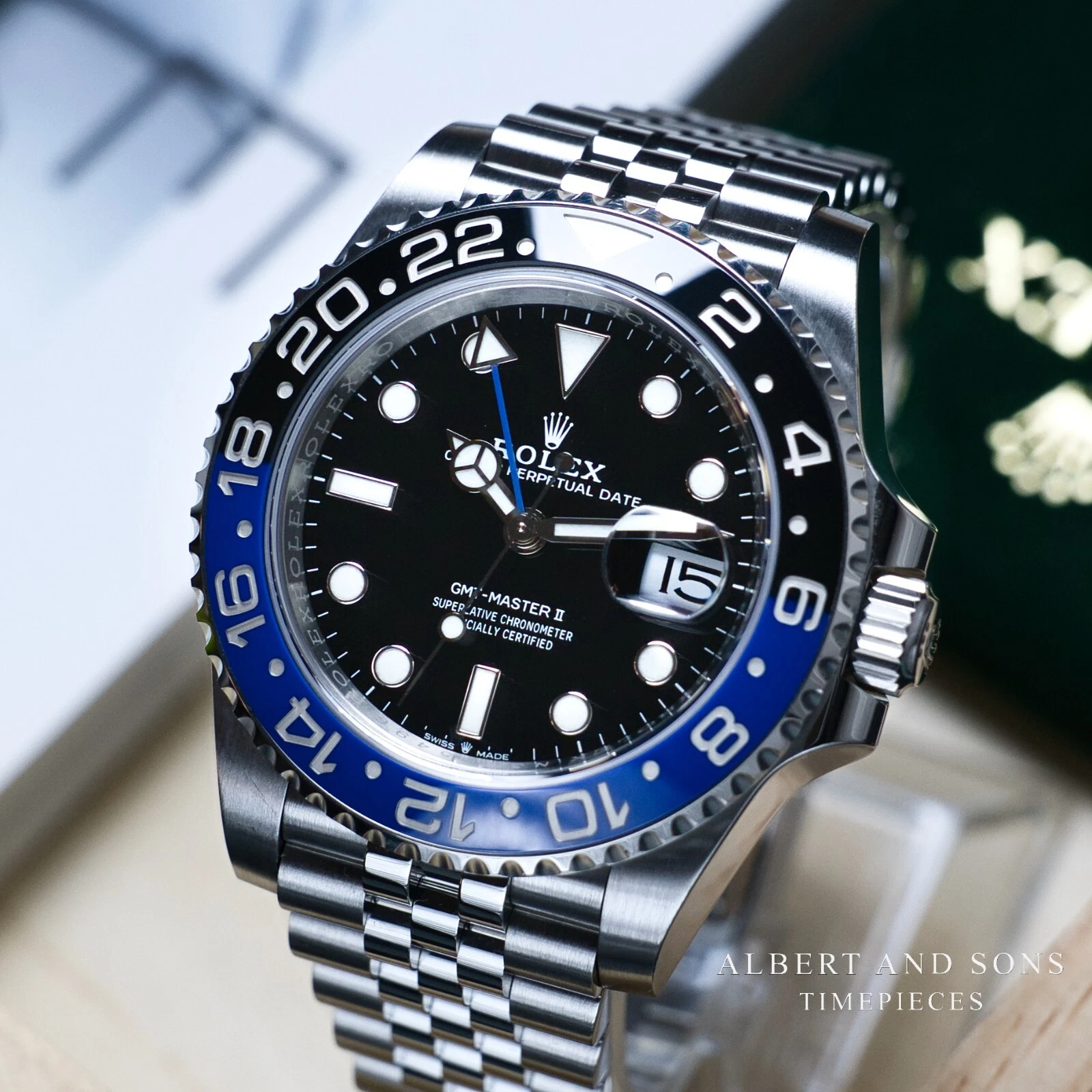 2020 Rolex GMT-Master II 126710BLNR Jubilee Bracelet 'Batgirl' Complete Box and Papers