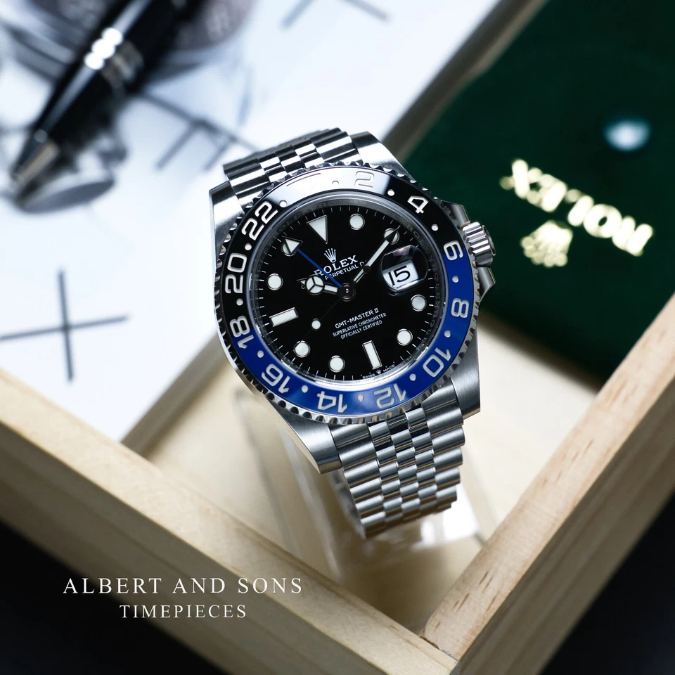 2020 Rolex GMT-Master II 126710BLNR Jubilee Bracelet 'Batgirl' Complete Box and Papers