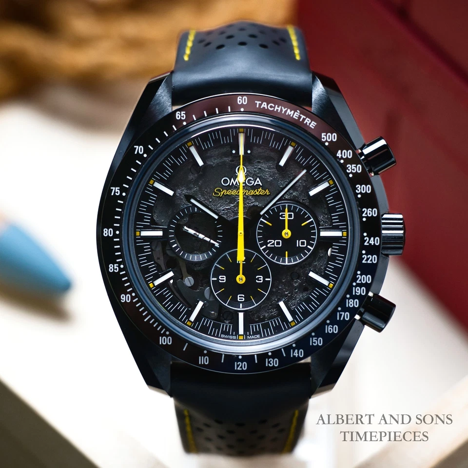 OMEGA Dark Side of the Moon Apollo 8 Rocket Edition 310.92.44.50.01.001 Complete Box & Papers
