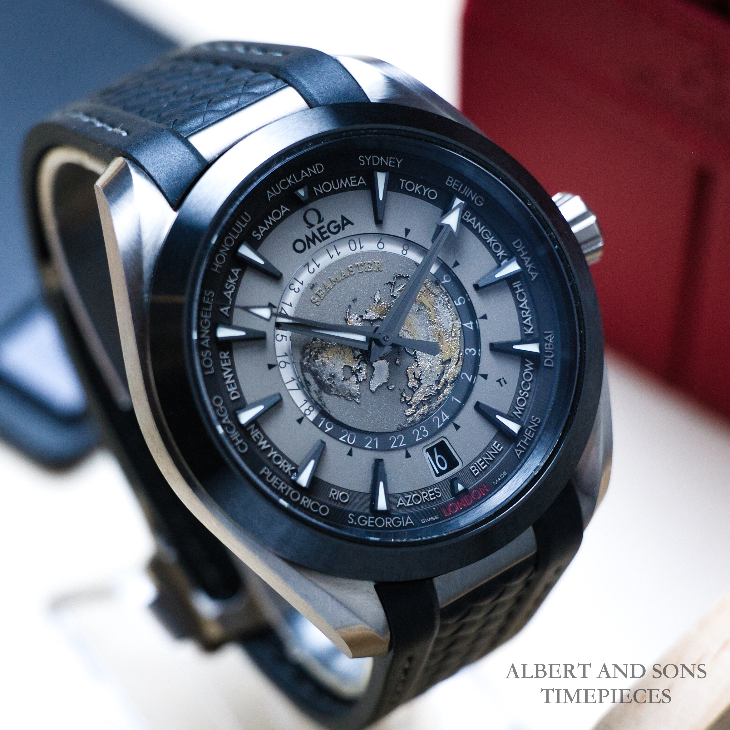 Omega Seamaster Aqua Timer Worldtimer Titanium 43mm - Complete Box & Papers