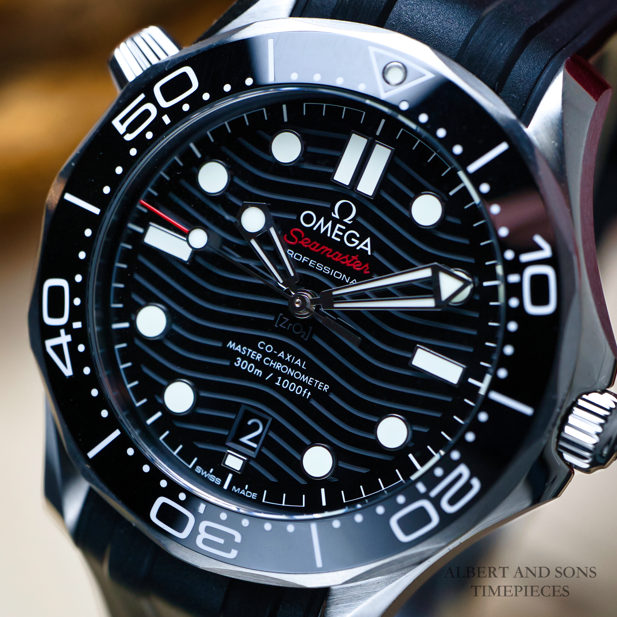 OMEGA Seamaster Diver 300M Black Dial Mint LNIB Box&Papers