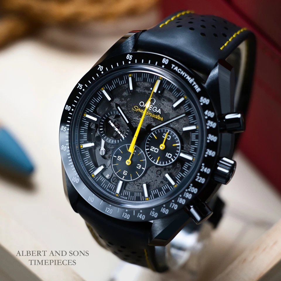 OMEGA Dark Side of the Moon Apollo 8 Rocket Edition 310.92.44.50.01.001 Complete Box & Papers
