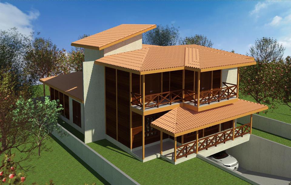 Projeto Ana Júlia: Projeto Ana Júlia: Sobrado de 230 m² com Design Impecável