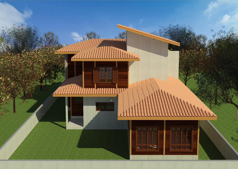 Projeto Ana Júlia: Projeto Ana Júlia: Sobrado de 230 m² com Design Impecável