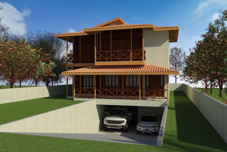 Projeto Ana Júlia: Projeto Ana Júlia: Sobrado de 230 m² com Design Impecável