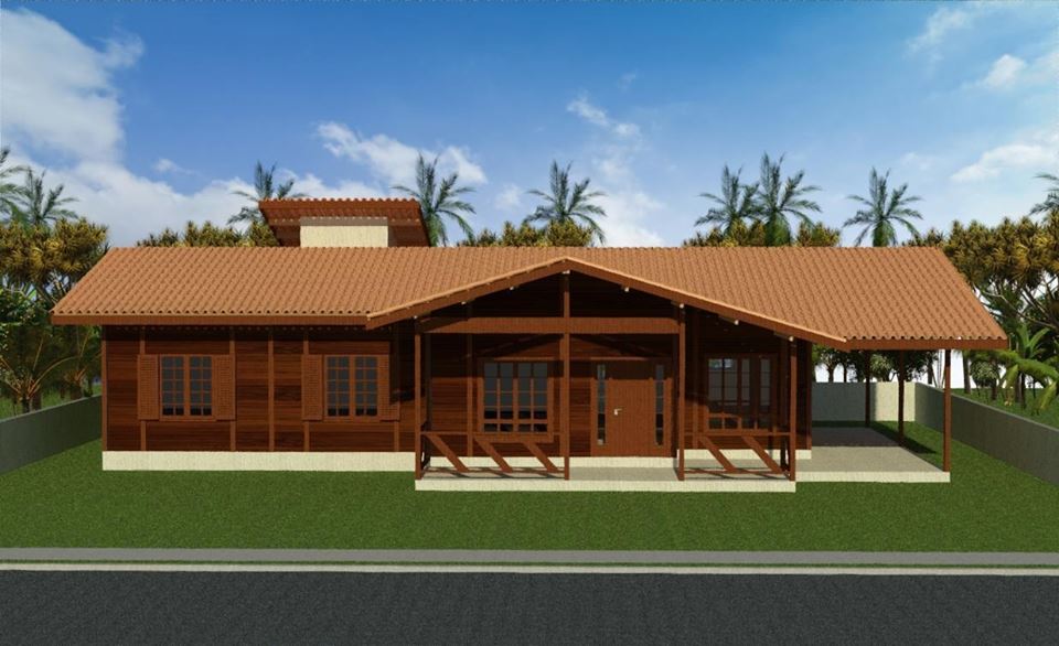 Projeto Lavínia - Projeto de Casa de Madeira de 163,36m²