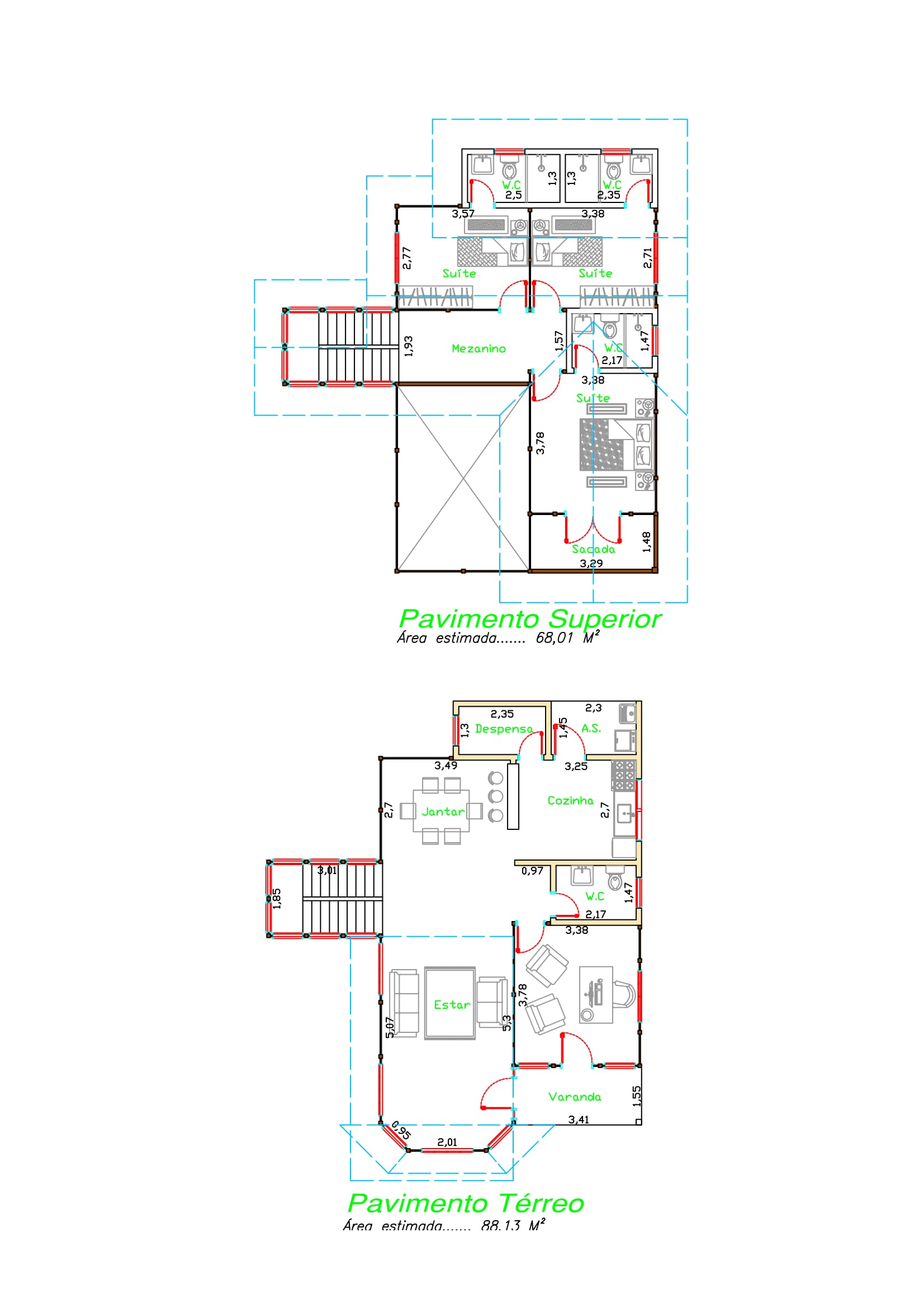 Projeto Maria Cataria - Casa Elegante de Madeira