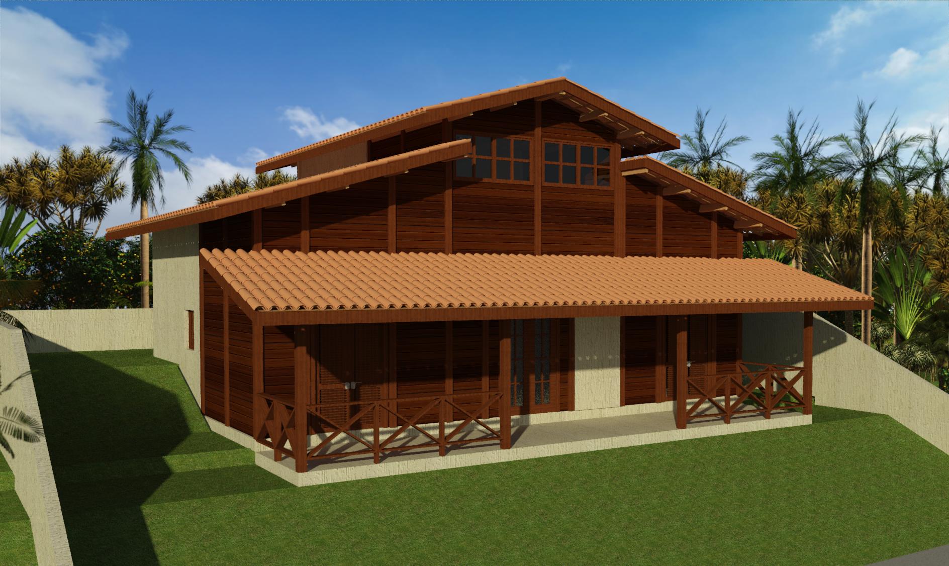 Projeto Melissa – Casa Imponente com Mezanino e Pergolado