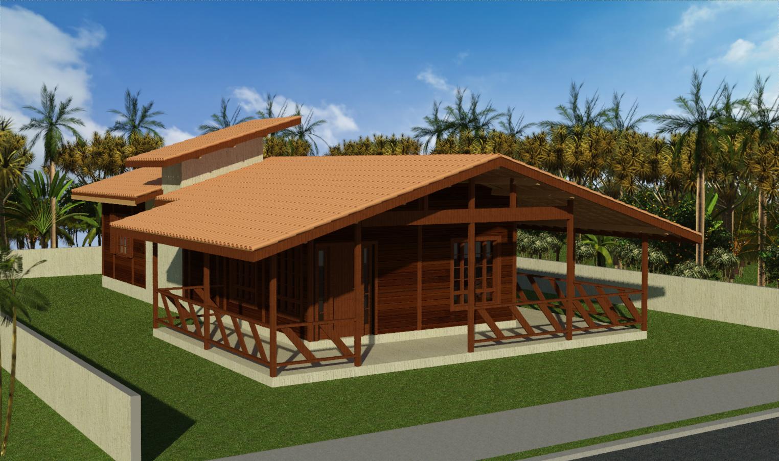 Projeto Beatriz – Uma Confortável Casa de Madeira de 101,87 m²