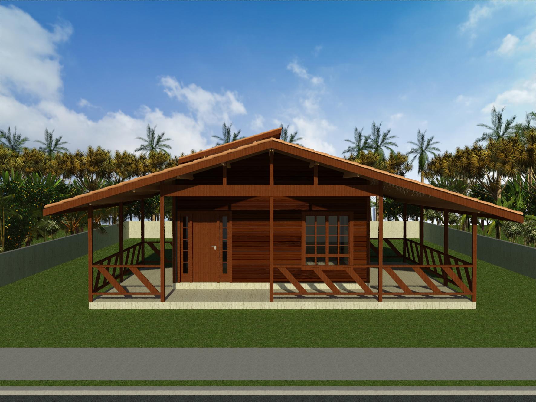 Projeto Beatriz – Uma Confortável Casa de Madeira de 101,87 m²