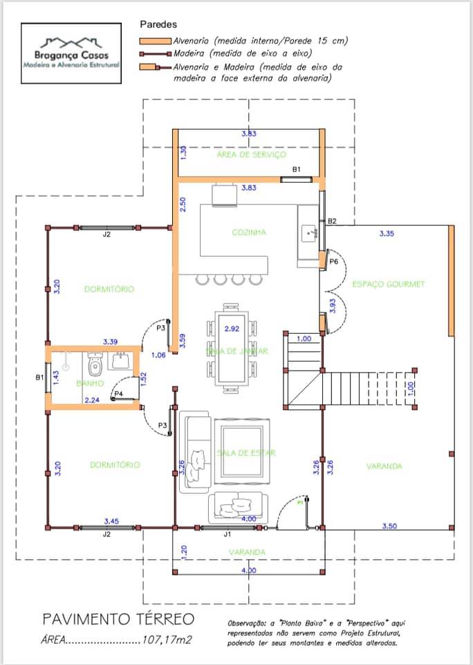  Projeto Maria Cecilia 107,17m² – Conforto e Praticidade em Cada Detalhe - 3 dormitórios