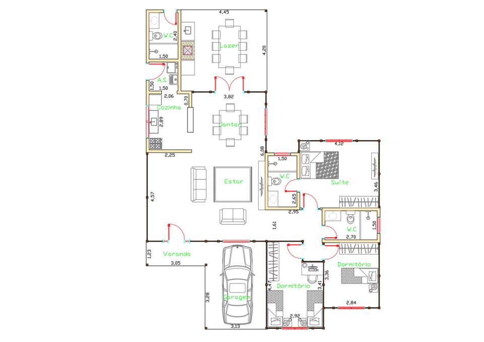  Projeto "Casa Alice" – Espaço e Funcionalidade em 146,53 m²