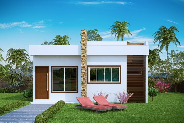 Casa Térrea de Alvenaria - Projeto Eloá (69,12 m²)