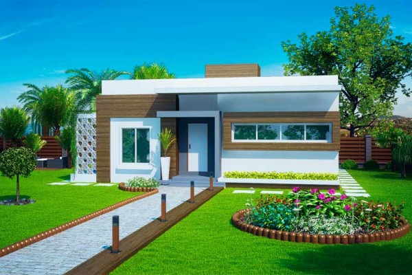 Casa Térrea de Alvenaria - Projeto Heloísa (67,90 m²)