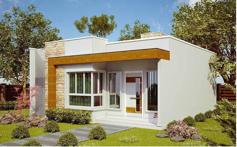Casa Térrea de Alvenaria - Projeto Aurora (68,98 m²)