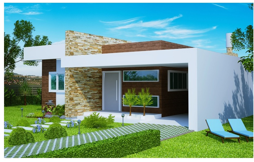 Casa Térrea de Alvenaria - Projeto Isabella (134,00 m²)