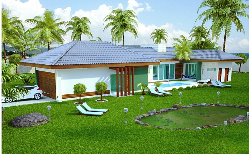 Casa Térrea de Alvenaria - Projeto Laura ( 200 m²)