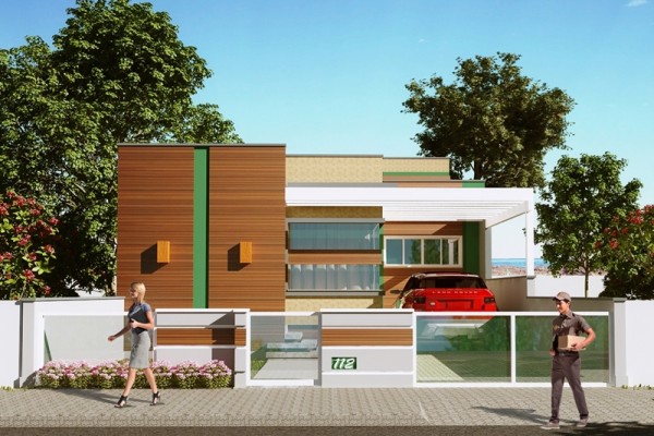Casa Térrea de Alvenaria - Projeto Maitê (114,49 m²)