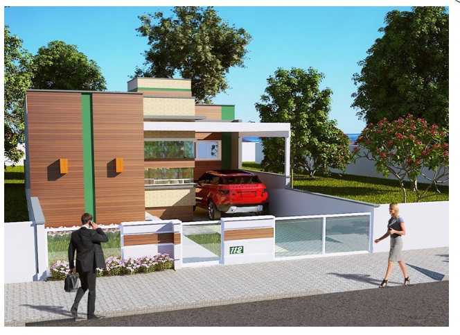 Casa Térrea de Alvenaria - Projeto Maitê (114,49 m²)