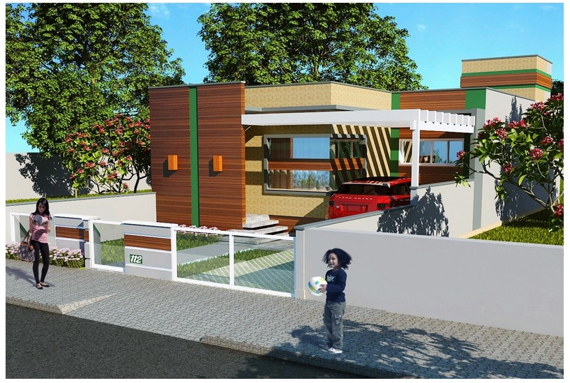 Casa Térrea de Alvenaria - Projeto Maitê (114,49 m²)