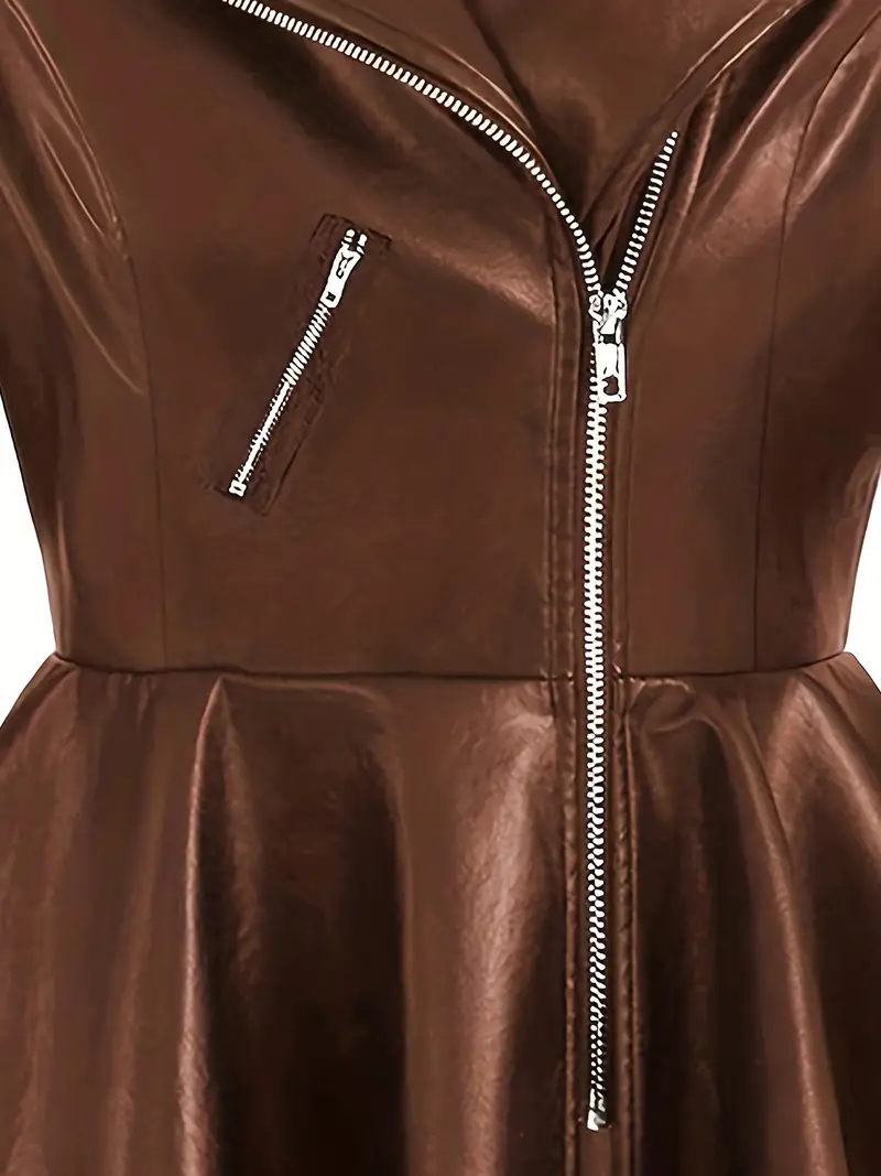 Stylish Plus Size Women's Polyester Coat - Plus Size Jackets - Water-Resistant, Easy Care, Stand Collar, Autumn and Winter Fashion Outerwear with Comfortable Fit