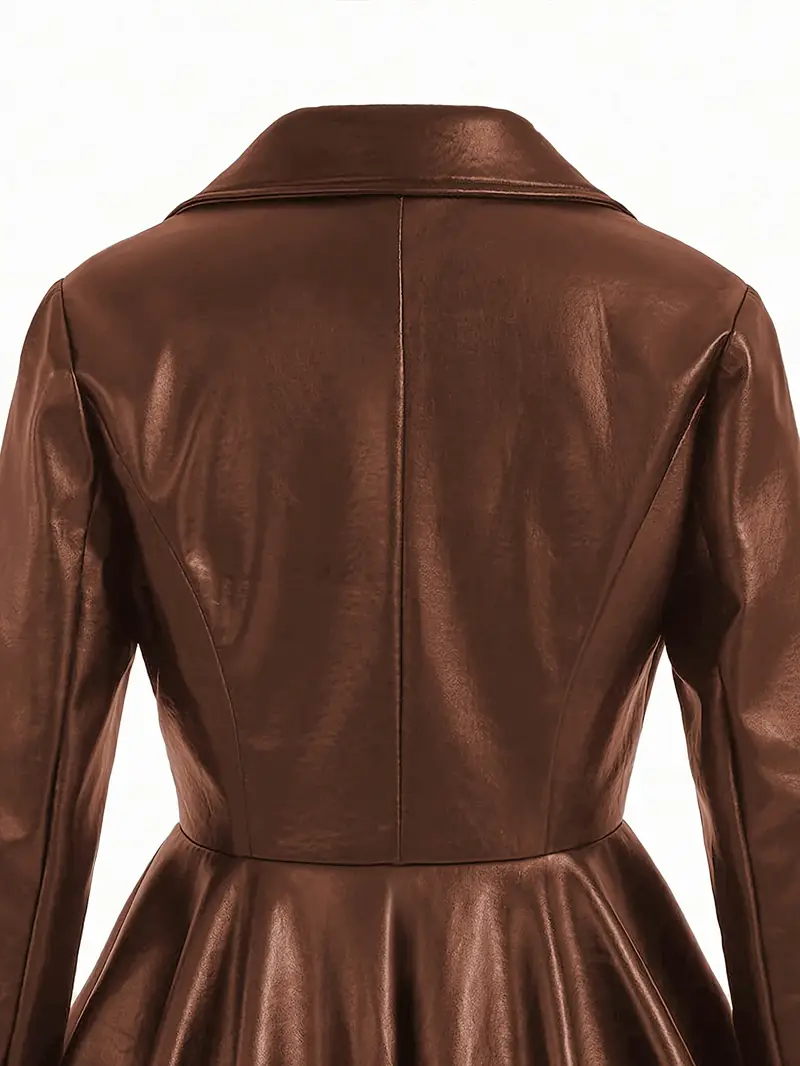 Stylish Plus Size Women's Polyester Coat - Plus Size Jackets - Water-Resistant, Easy Care, Stand Collar, Autumn and Winter Fashion Outerwear with Comfortable Fit