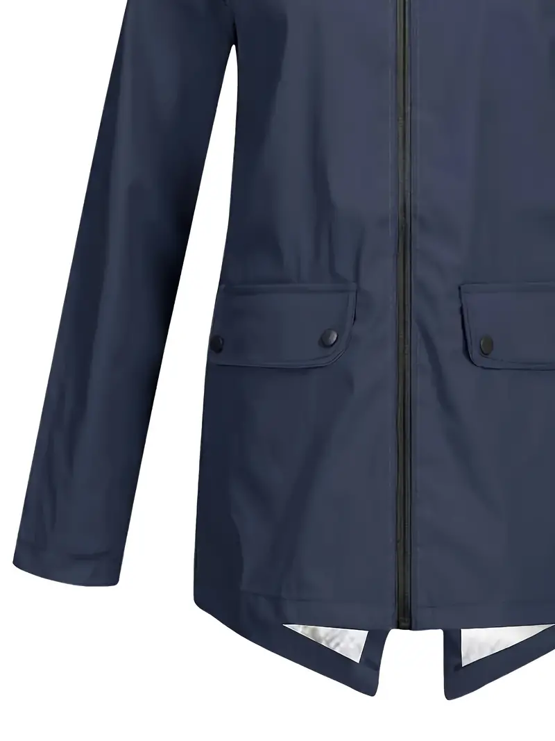Women's Faux Fur Lined Coat - Zip-up Hoodie Windbreaker with Long Sleeve, Casual Warm Winter Clothing for Ladies