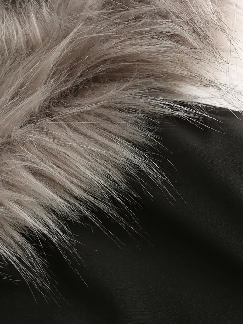 Cozy Faux Fur Lined Parka Hoodie - Soft, Thermal, Long Sleeve, Drawstring Waist, Zip-up, Casual, Warm Winter Coat for Women - Fall and Winter Essential