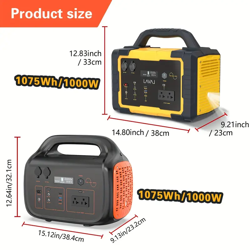 1075Wh Solar Generator 60W USB-C Output